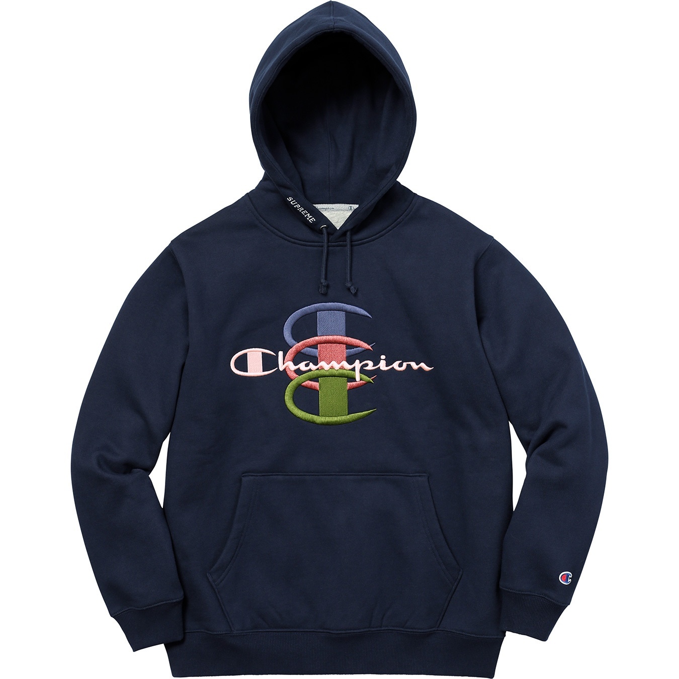 Supreme®/Champion® Stacked C Hooded Sweatshirt view 9